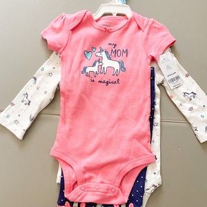NWT Carter Onesie outfit set.